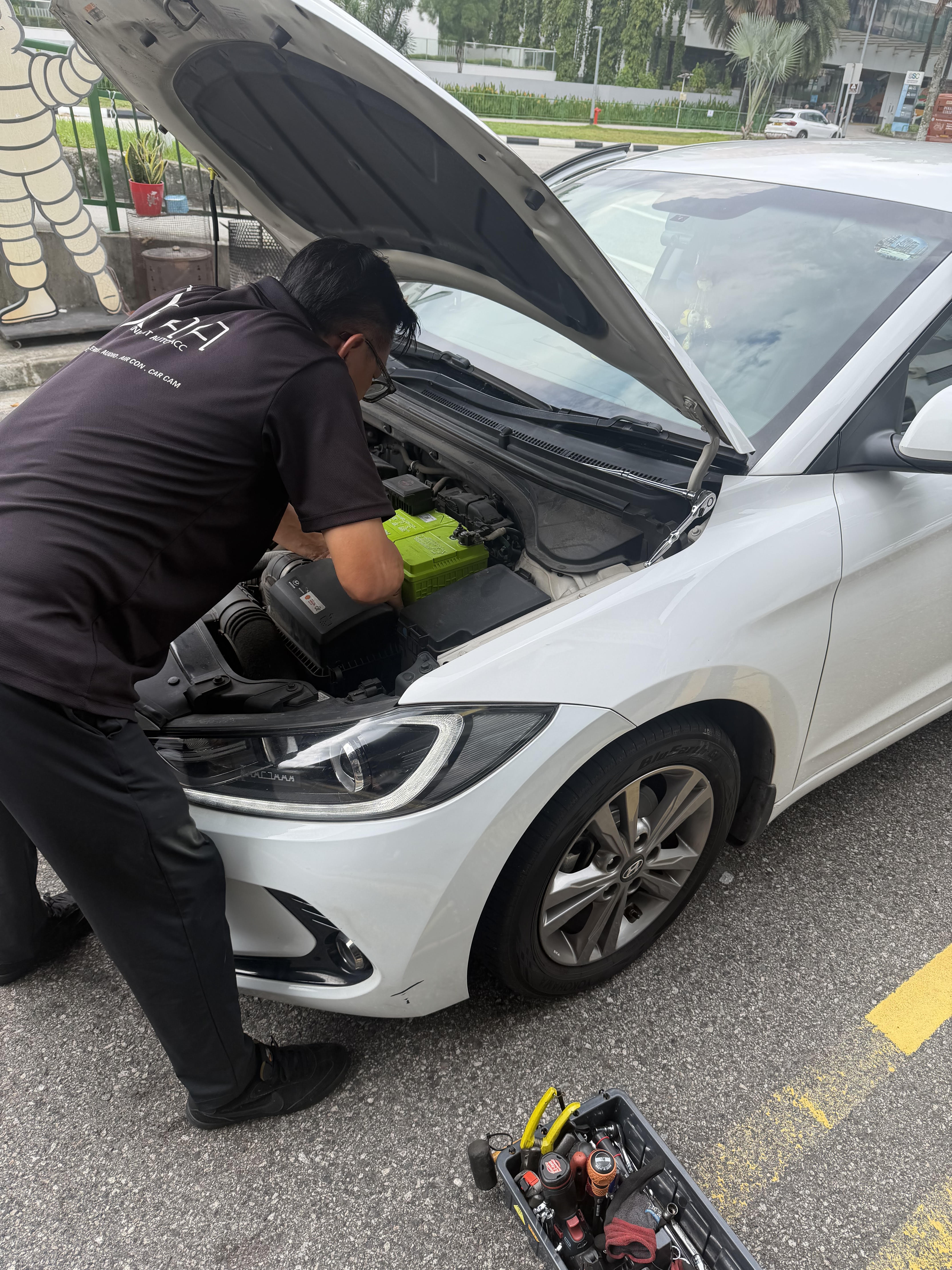 KAA onsite car battery replacement Singapore